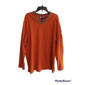 Chaps Ralph Lauren orange long sleeve large mens  top
